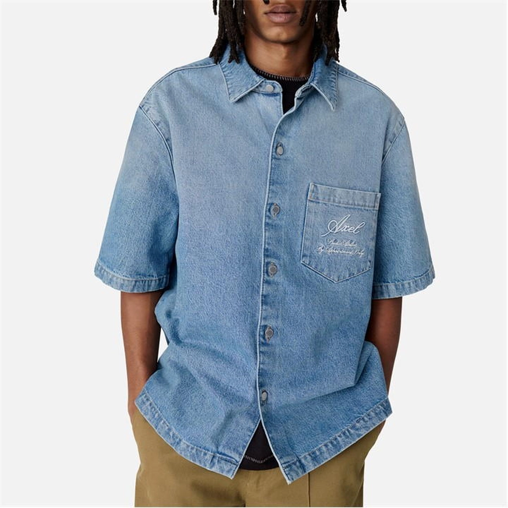 Axel Arigato Pier Textured Shirt - Blue